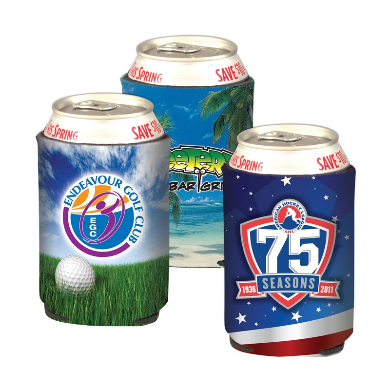 Full Color Foldable Foam Can Cooler, 12 oz. 1