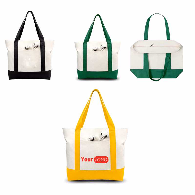 Tote Bag With Zipper
