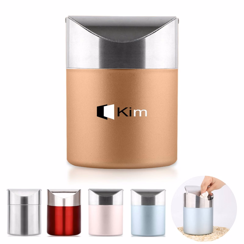 Stainless Steel Desktop Trash Can