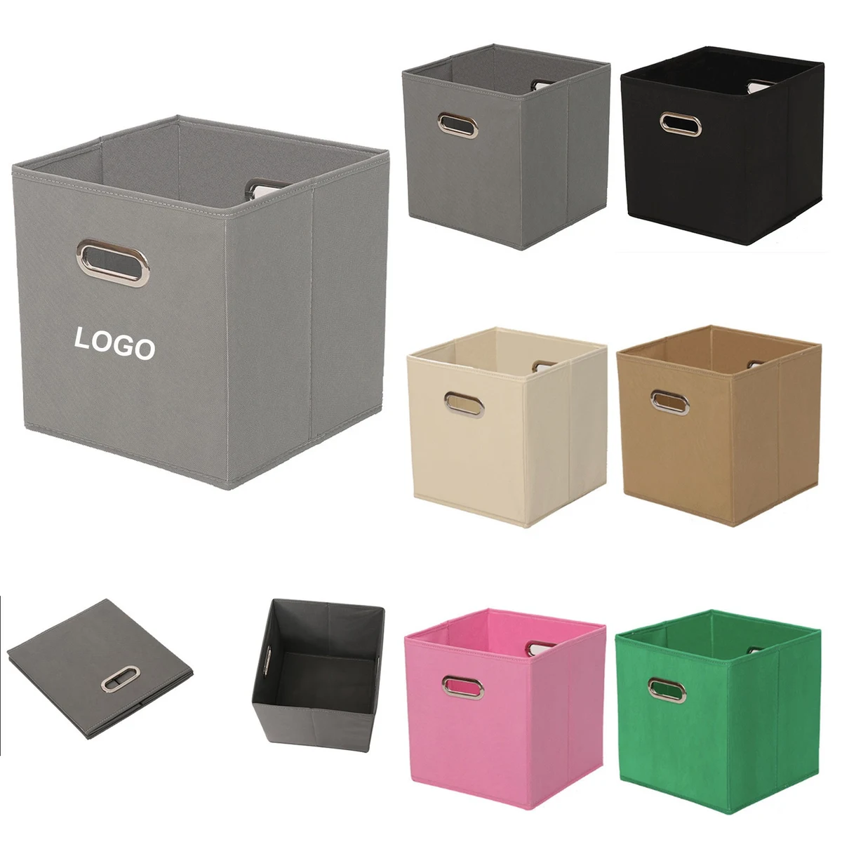 Fabric Foldable Storage Cube Box 1
