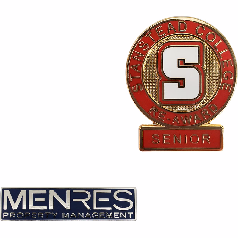 Epola Lapel Pins: 7/8" W x 7/8" H