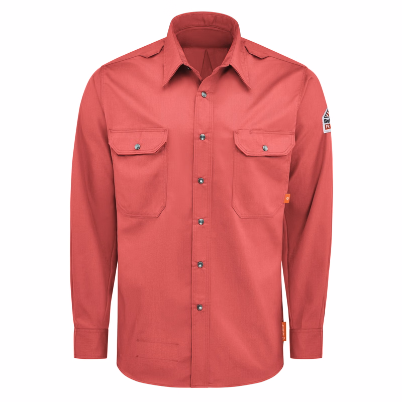 Bulwark® iQ Series® Men's Midweight Comfort Snap-Front Woven Shirt