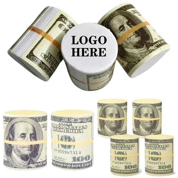 Custom Money Themed Foam Stress Ball — Office Desk Anxiety Relief Squeezie 1