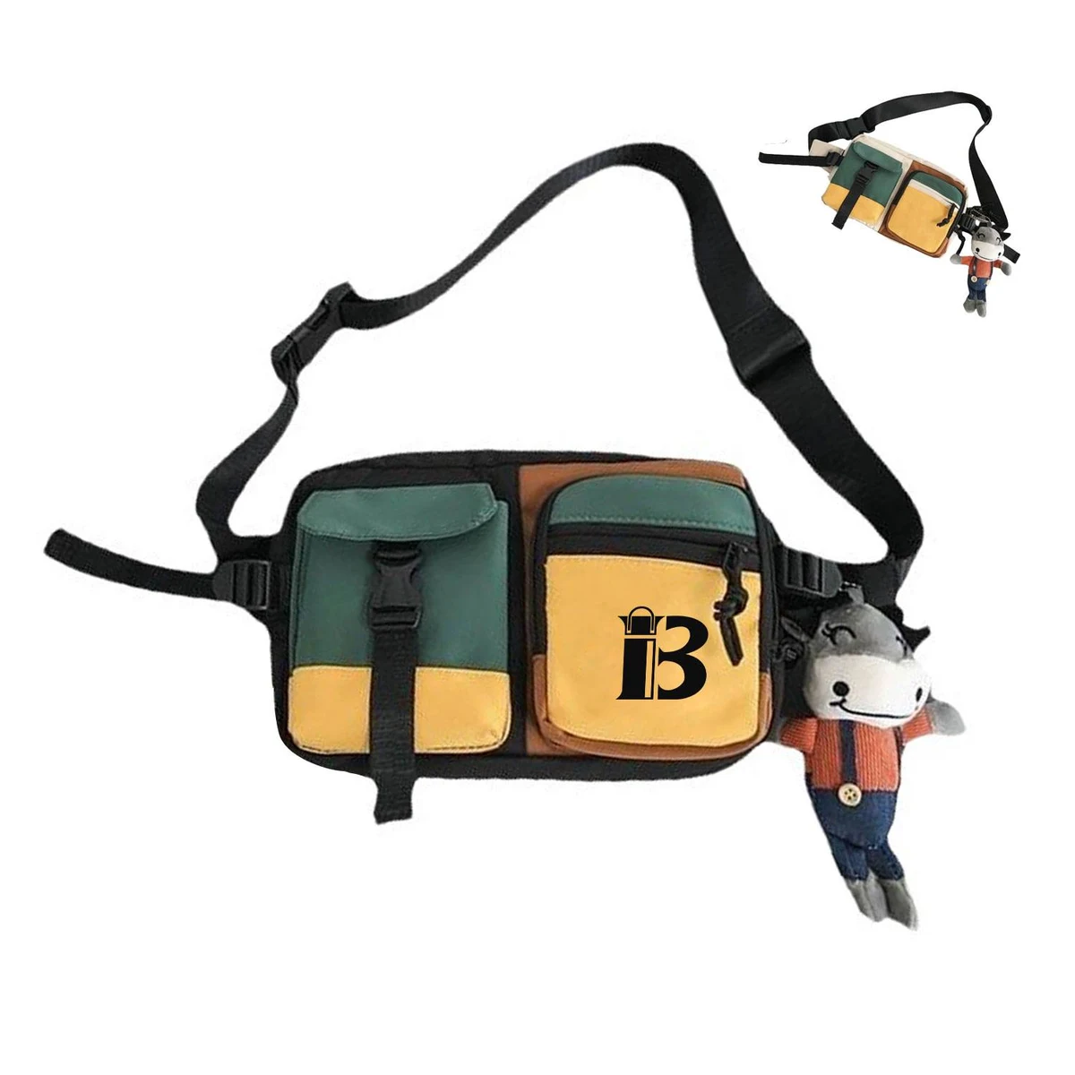 Versatile Trendy Waterproof Casual Nylon Sports Fanny Pack 1