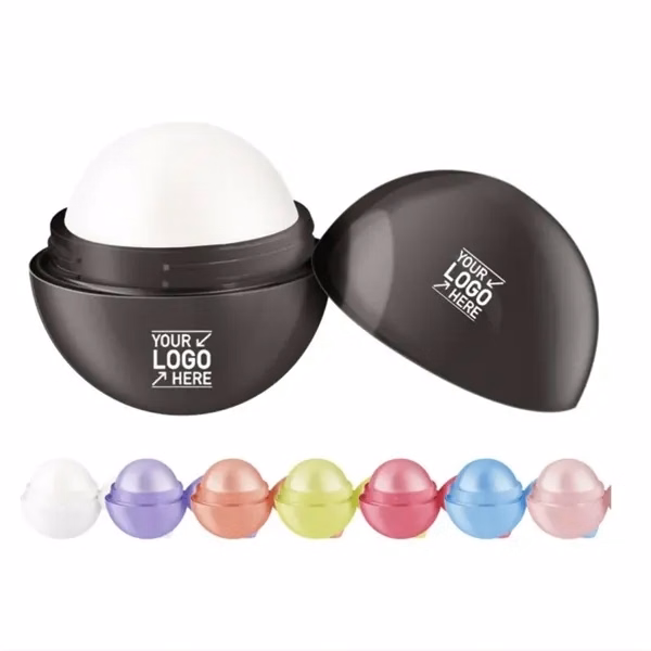 Custom Ball-Shaped Lip Balm with Moisturizing Formula in 12 Scent Options — Wellness