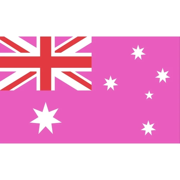 Australia Pink Pride Flag 1