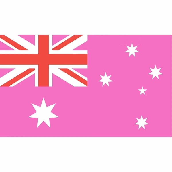 Australia Pink Pride Flag