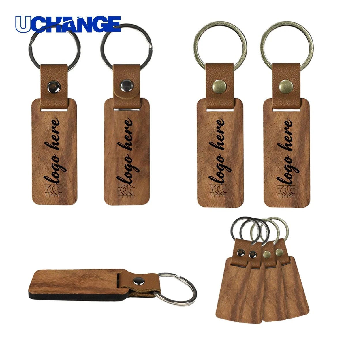 Solid Wood Keychain 1