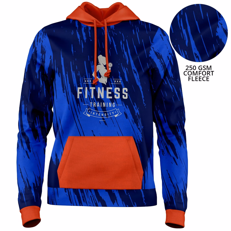 Women's 250 GSM Comfort Fleece Full Color Pullover Hoodie w/ Pockets