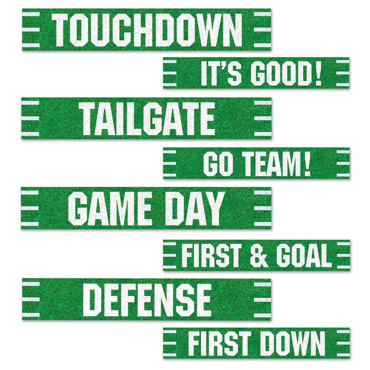 Football Street Sign Cutouts 1