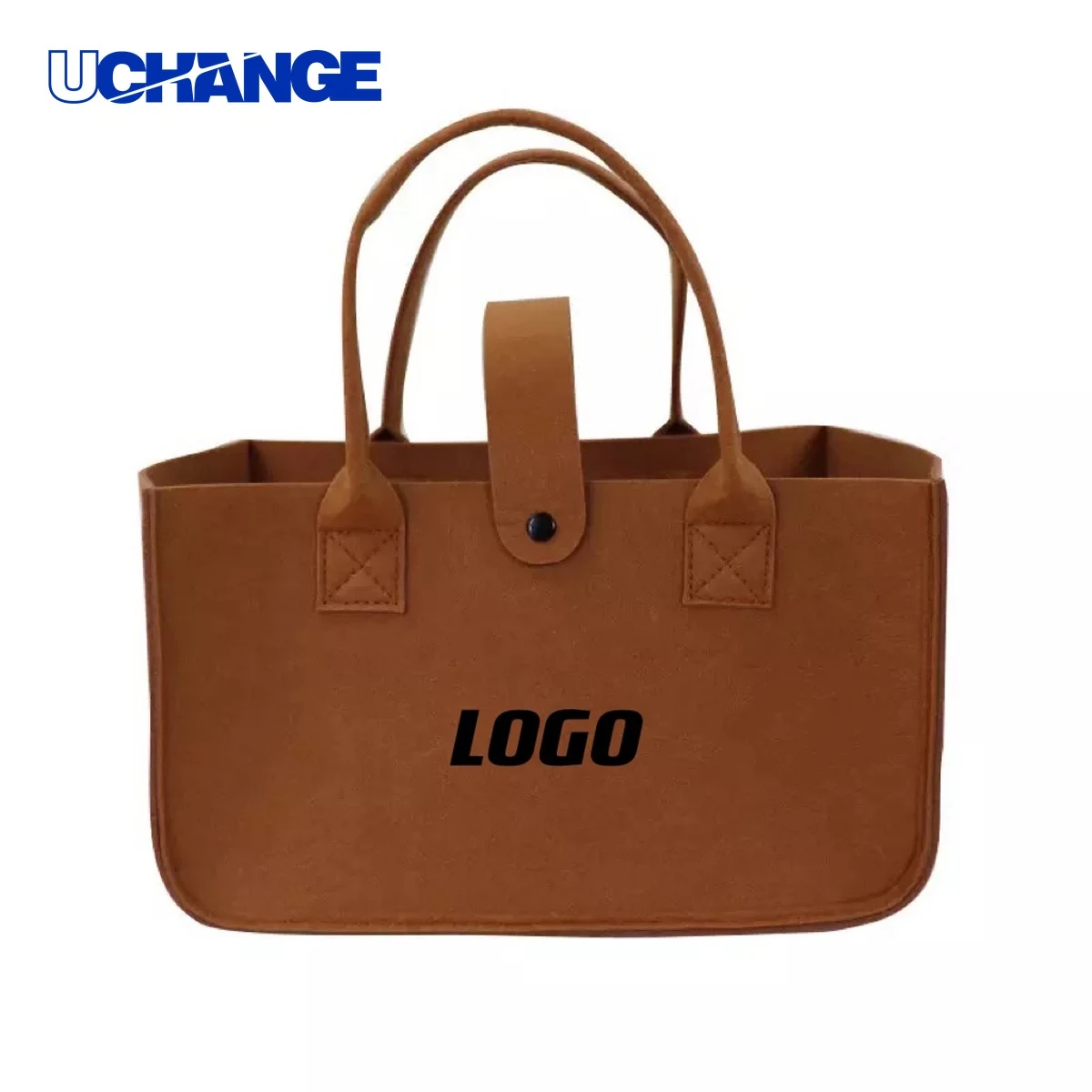 Felt Grocery Bag for Everyday Shopping, custom tote bag with logo imprint 1