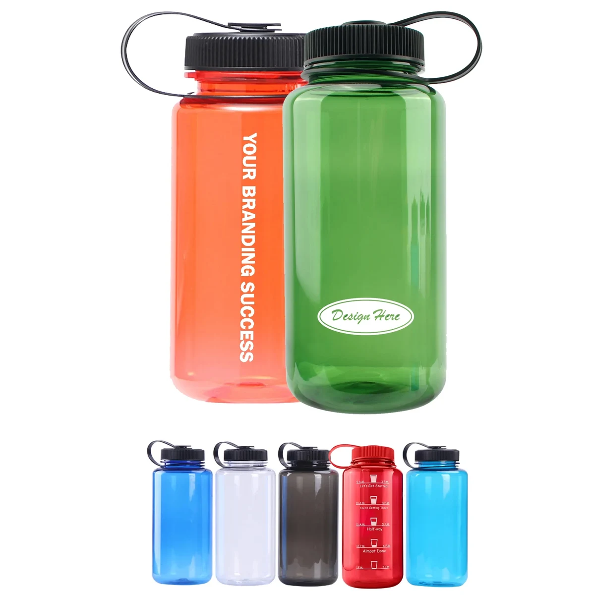32Oz Large Capacity Sports Plastic Water Bottle With Handle 1