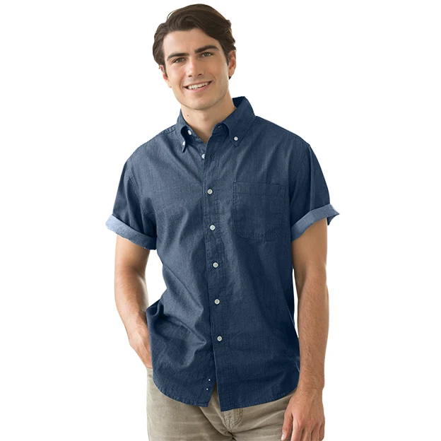 Men's Short-Sleeve Hudson Denim Shirt 1