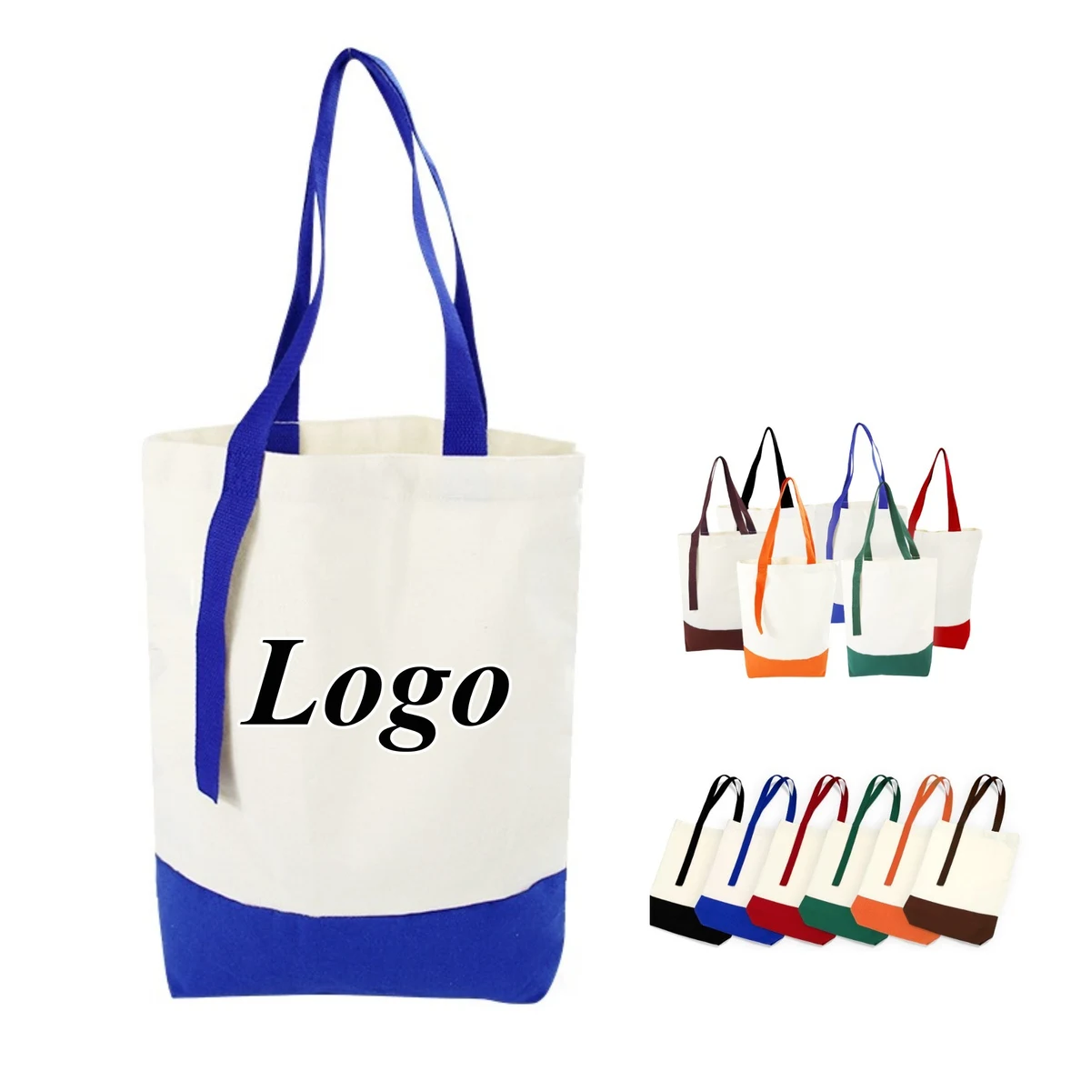 Large Capacity Cotton Canvas Bag, custom tote bag with logo imprint 1