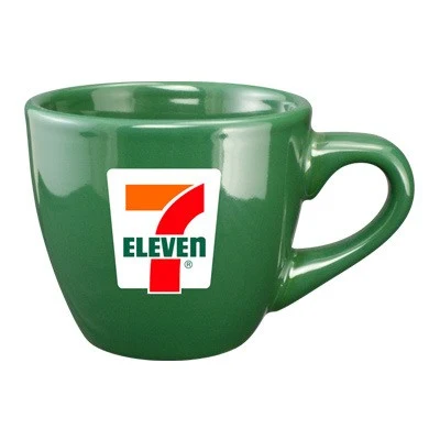 3.5 oz custom restaurant espresso cup - Dark Green 1