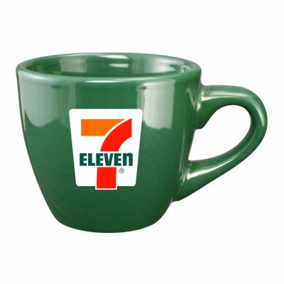 3.5 oz custom restaurant espresso cup - Dark Green