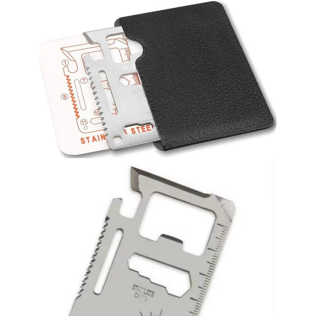 Stainless Steel 11 in 1 Survival Pocket Tools Credit Card 1