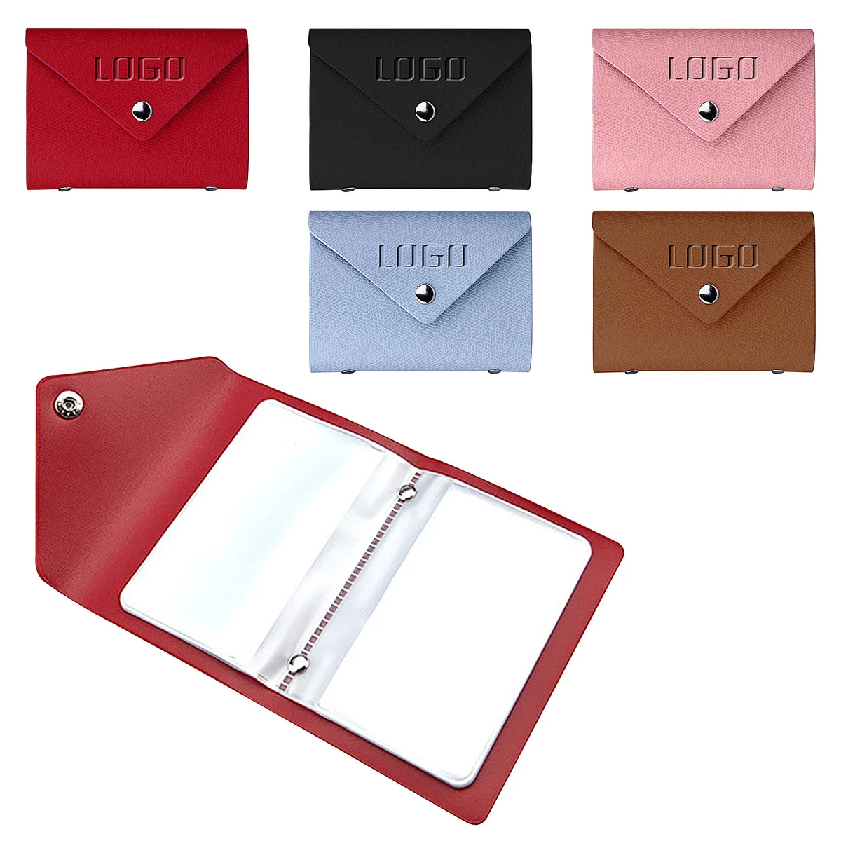 PU Leather Portable Credit Card Holder 1