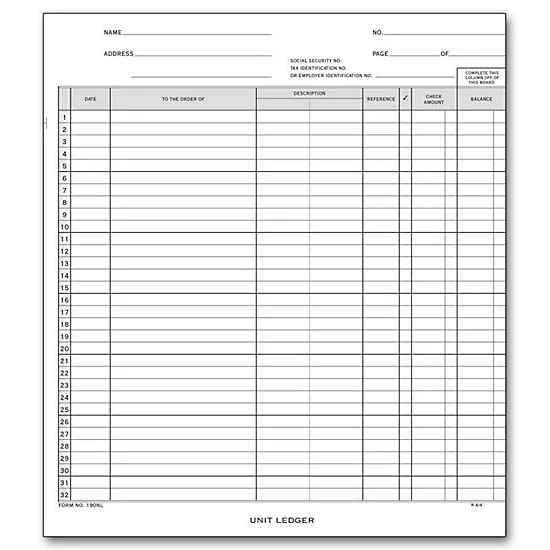 General Disbursement Ledger Cards 1