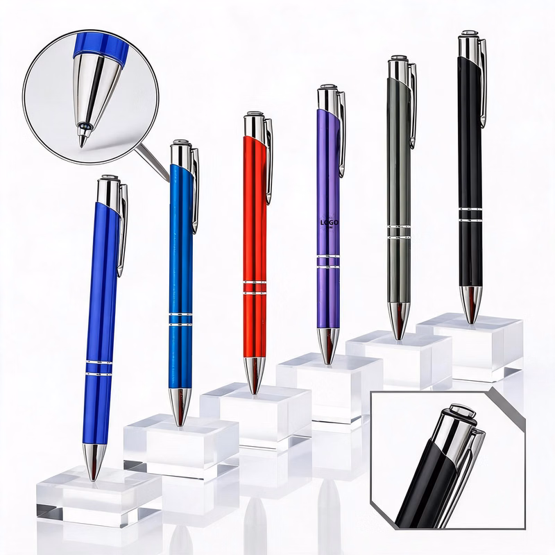 Multi-color Aluminum Alloy Retractable Pens