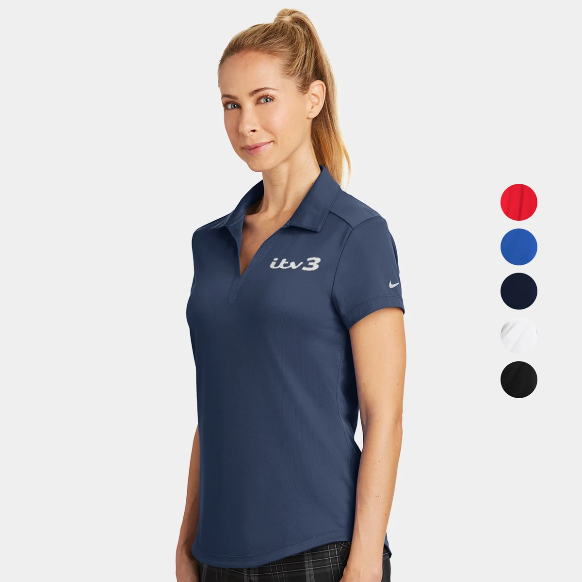 Nike Ladies Dri-FIT Legacy Polo w/ Screen Print 4.2 oz Shirt 1