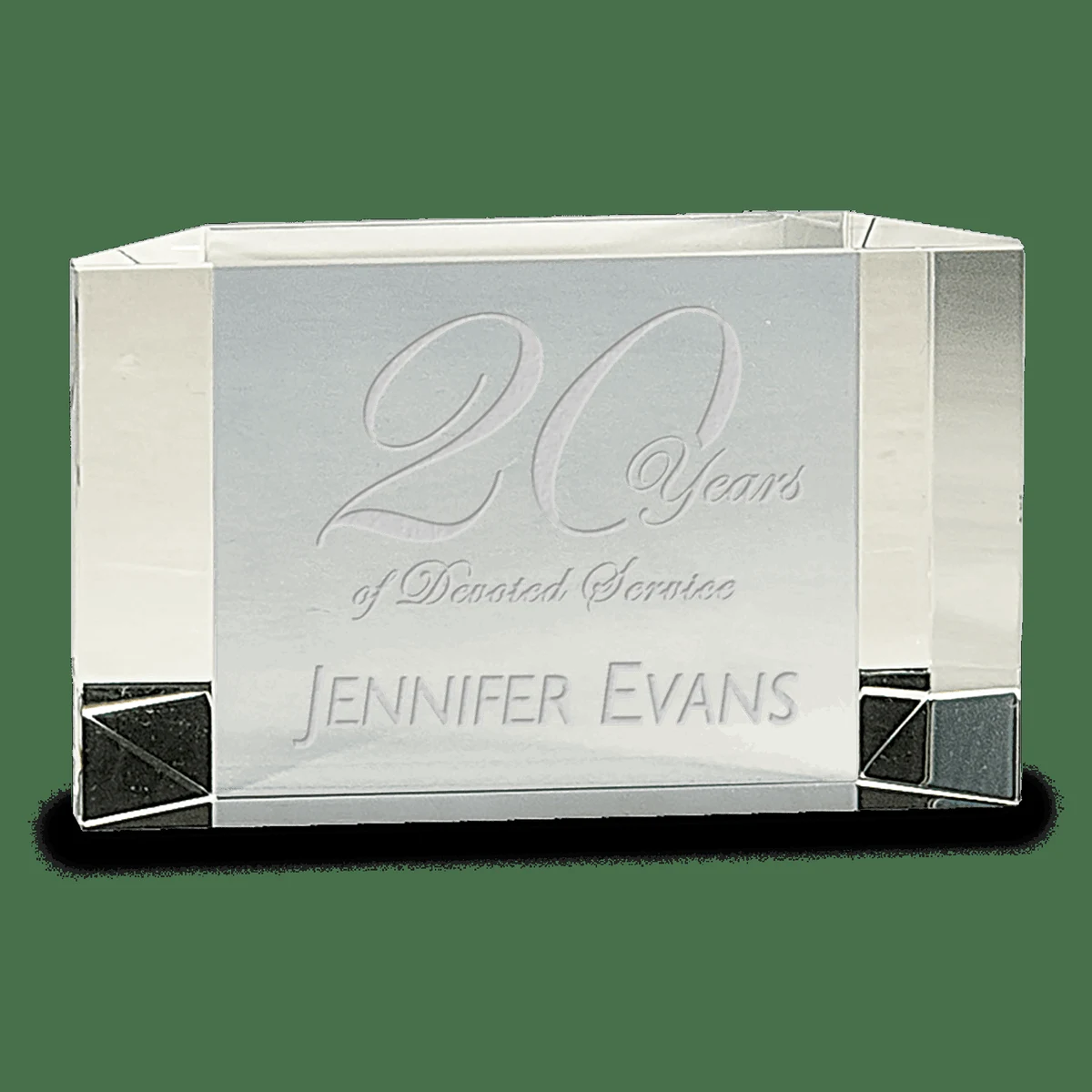 Clear Crystal Facet Block 1