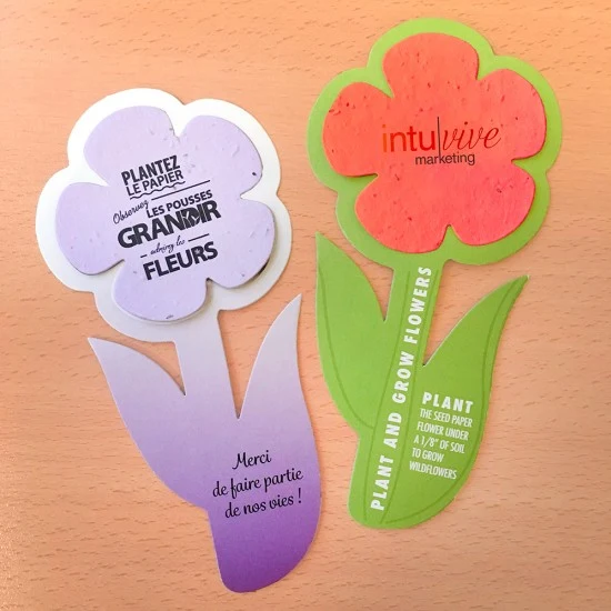 Single-Sided Rounded Flower With Plantable Shape 1