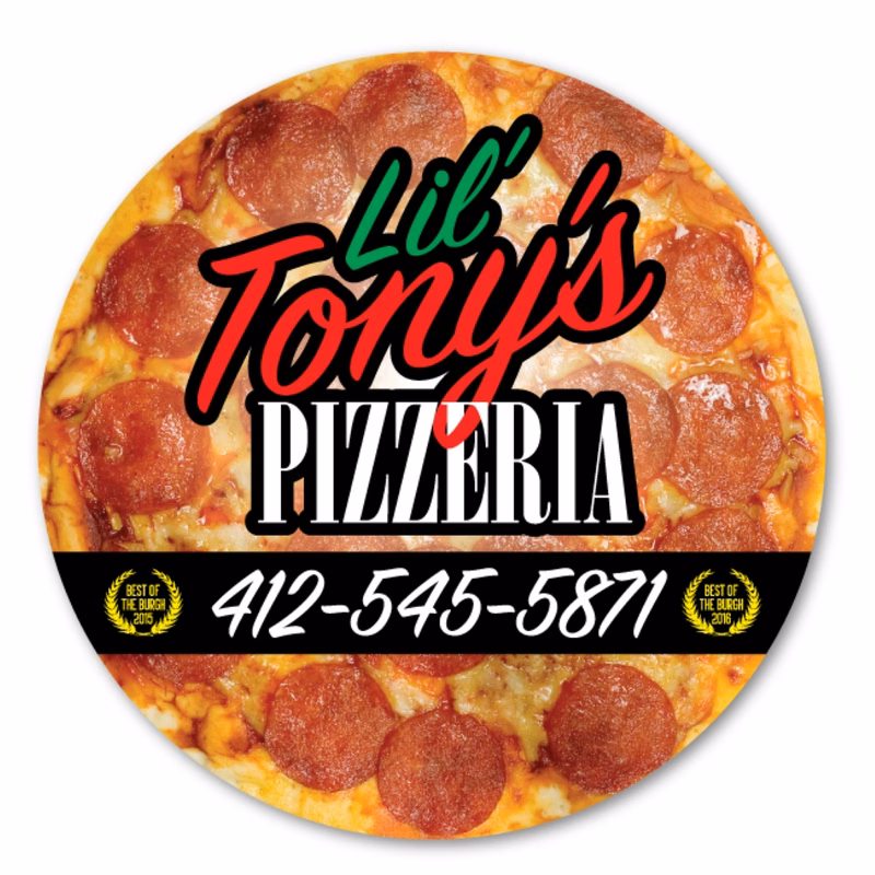 Pizza Magnet - 5" x 5" - 20 mil