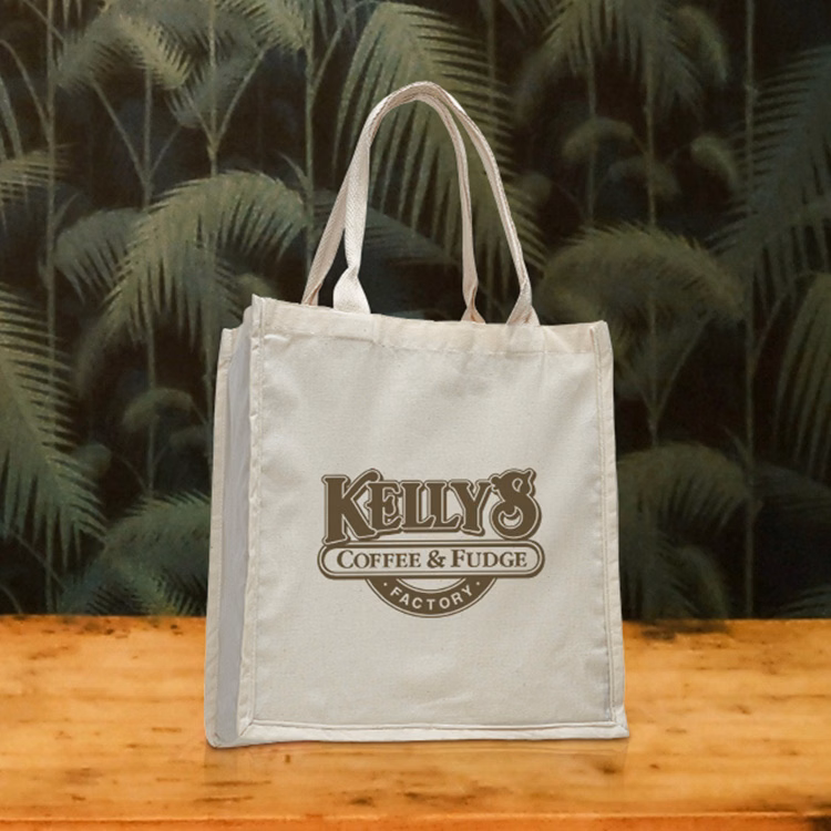 Natural Cotton Fancy Handle Tote