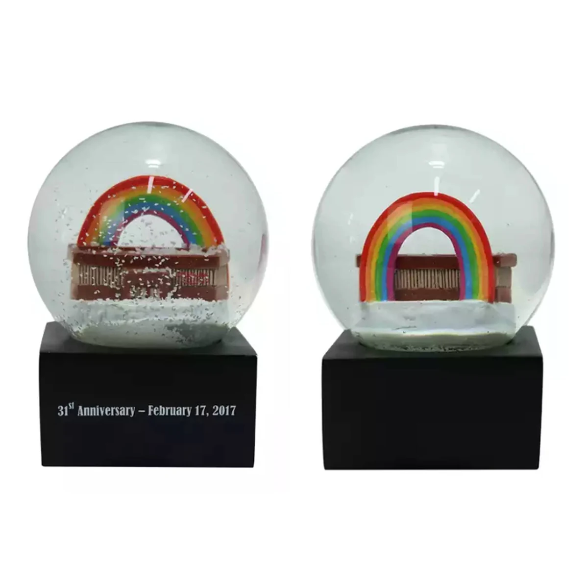 Custom Rainbow Crystal Snow Globe 1