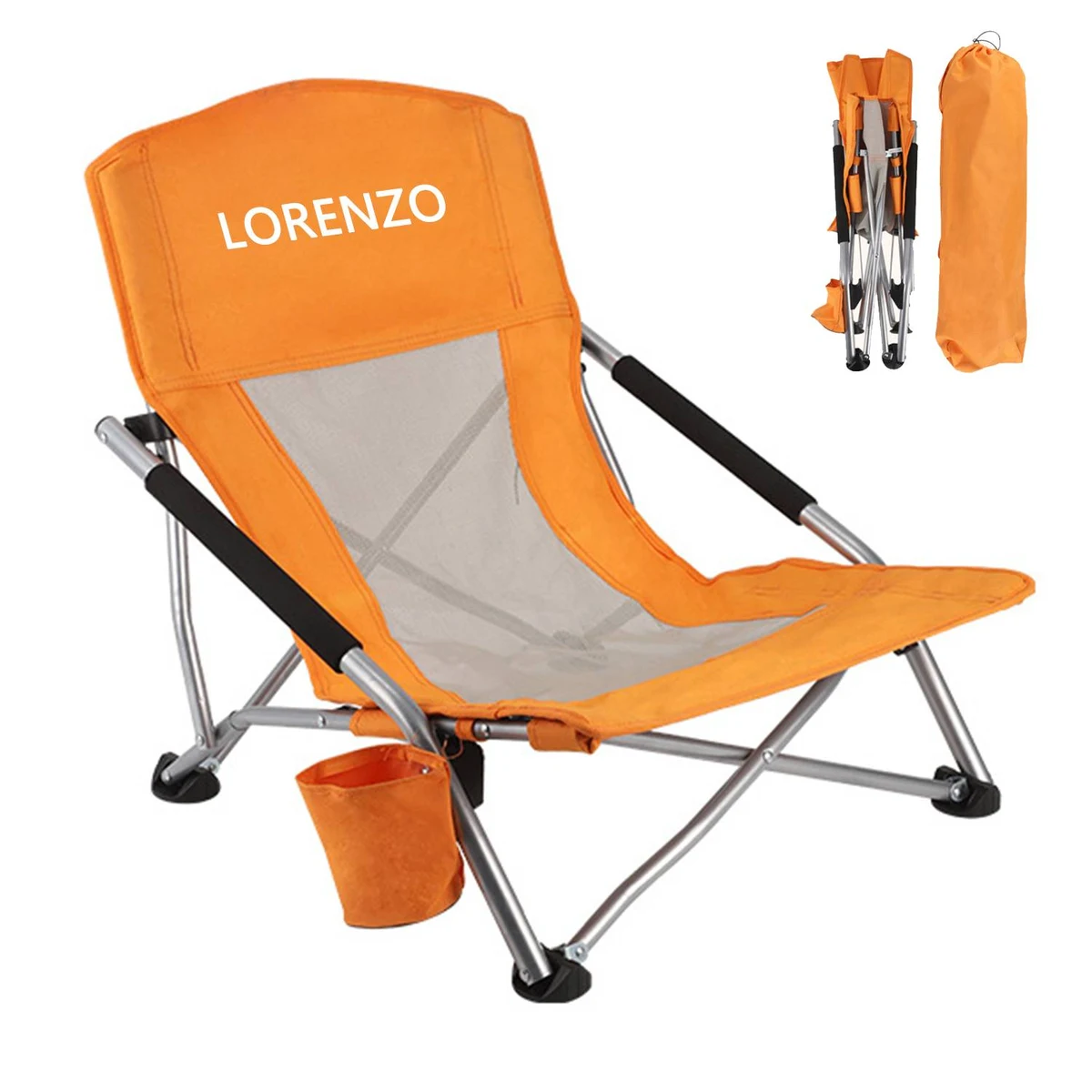 Nylon Steel Tube Folding Chair 1