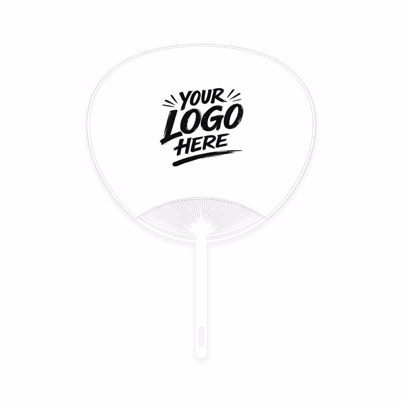 Custom Double Sided Hand Fan PP PVC Print Promo
