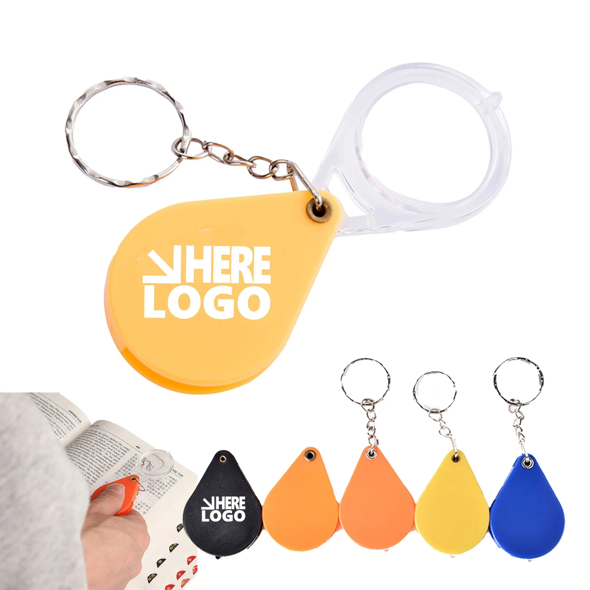 MOQ 20 Magnifying Glass Keychain 5x 1