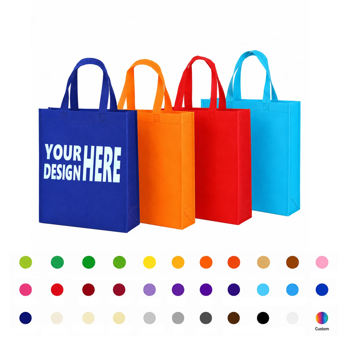 Custom Nonwoven Grocery Carry Bag 1