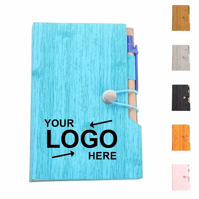 Notebook With Sticky Notes And Flags