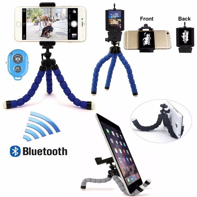 iBank ® Tripod for iPhone Samsung Android Phones GoPro for Selfies Vlogging Live Streaming