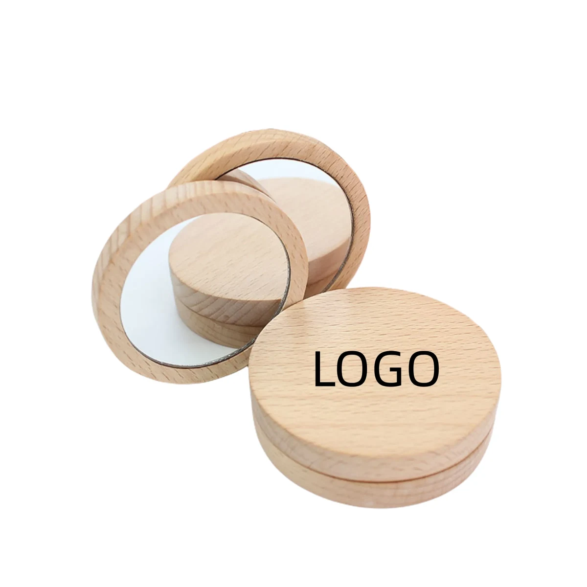 Pocket Size Wooden/Bamboo Mirror 1