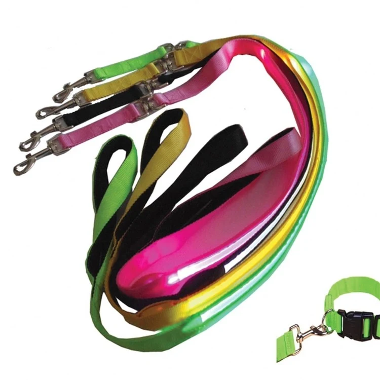 Lighted Dog Collar Traction Rope 1