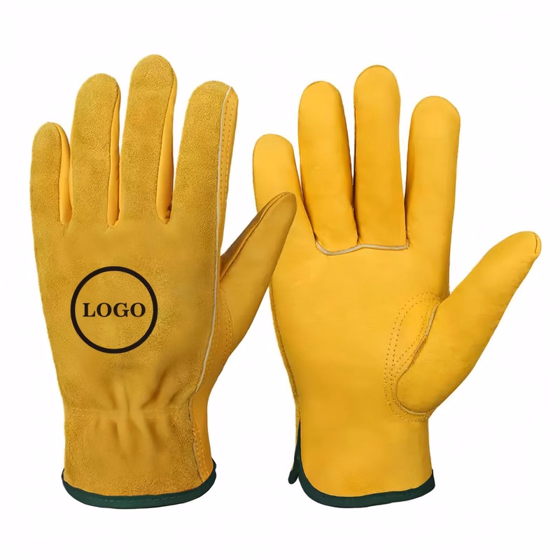Genuine Cowhide Protective Work Gloves