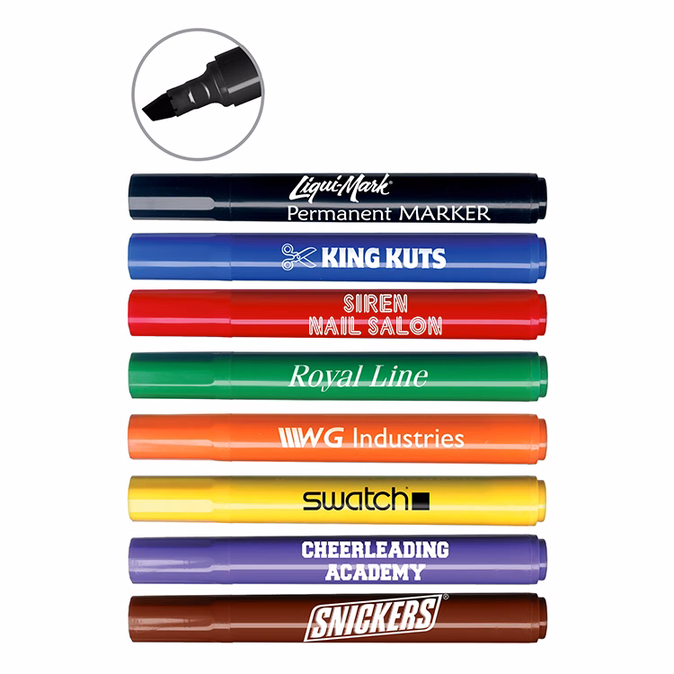 Chisel Tip Broadline Permanent Marker - USA Union Made