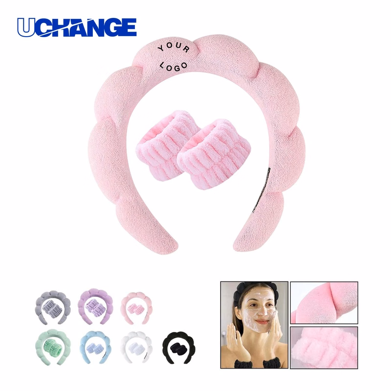 Terry Headband and Wristband Set