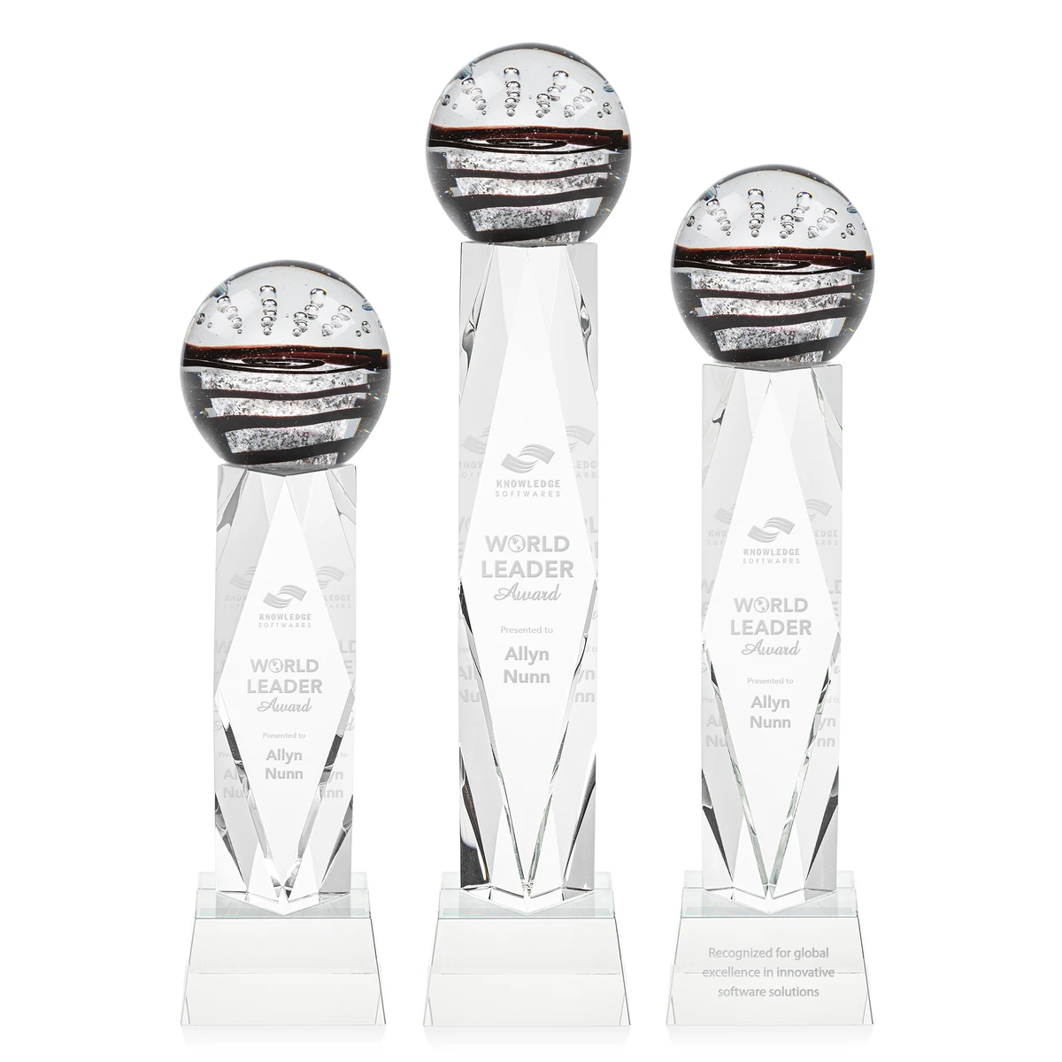 Serenity Award on Toscana Base - Clear 1