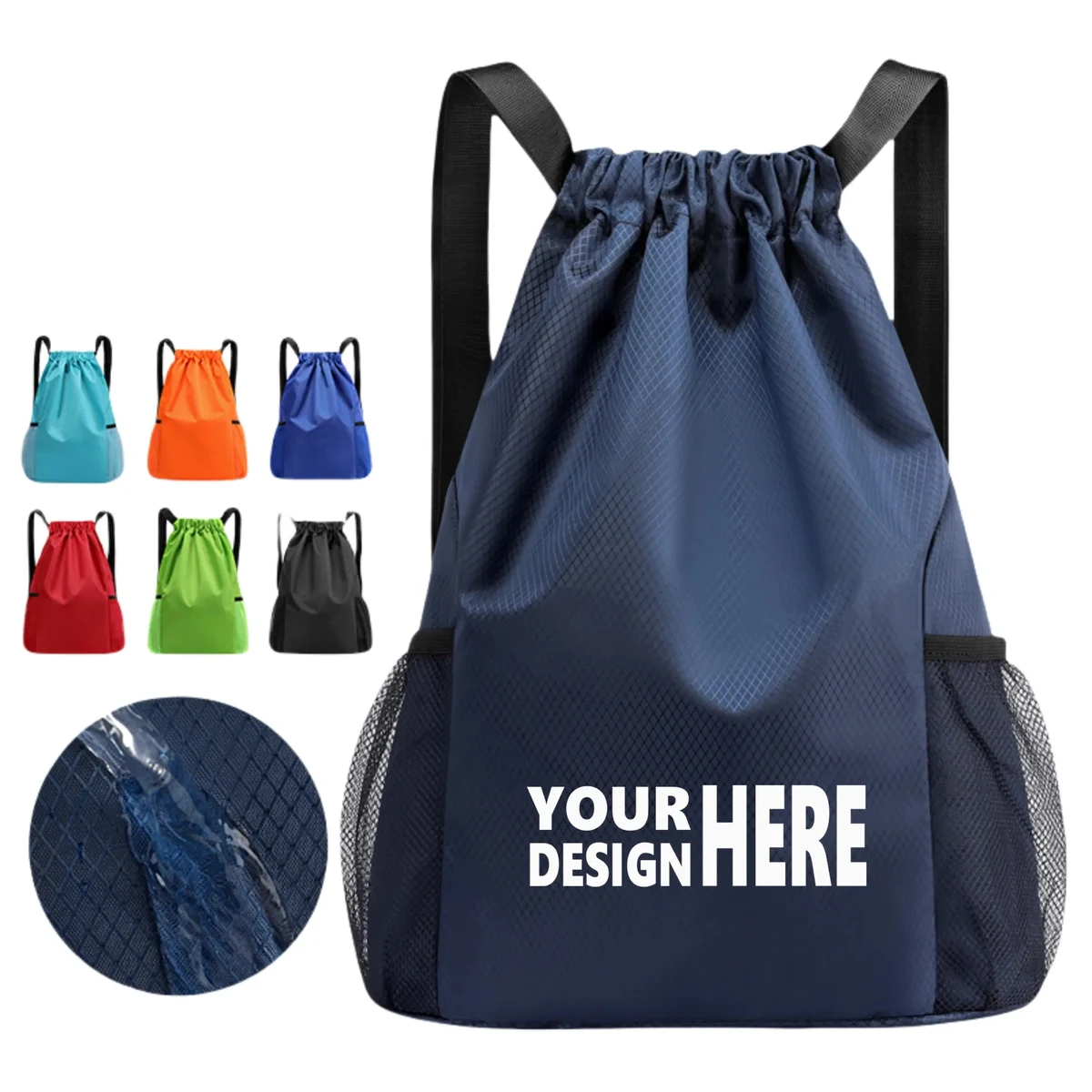 Drawstring Pocket Fitness Sports Outdoor Backpack 1