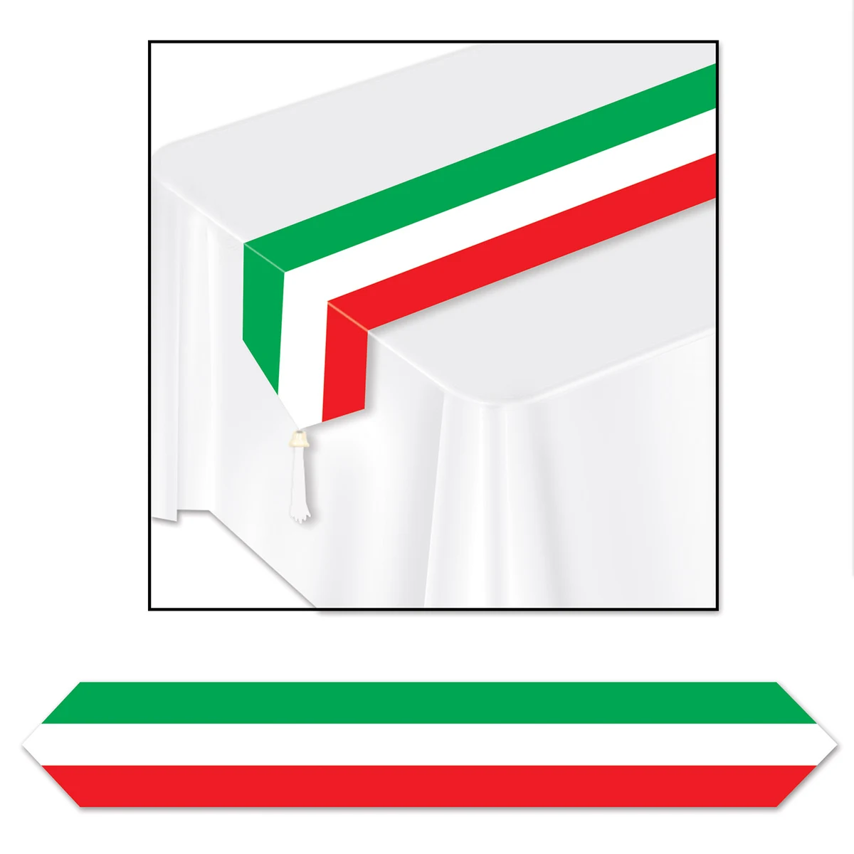 Red White Green Table Runner 1