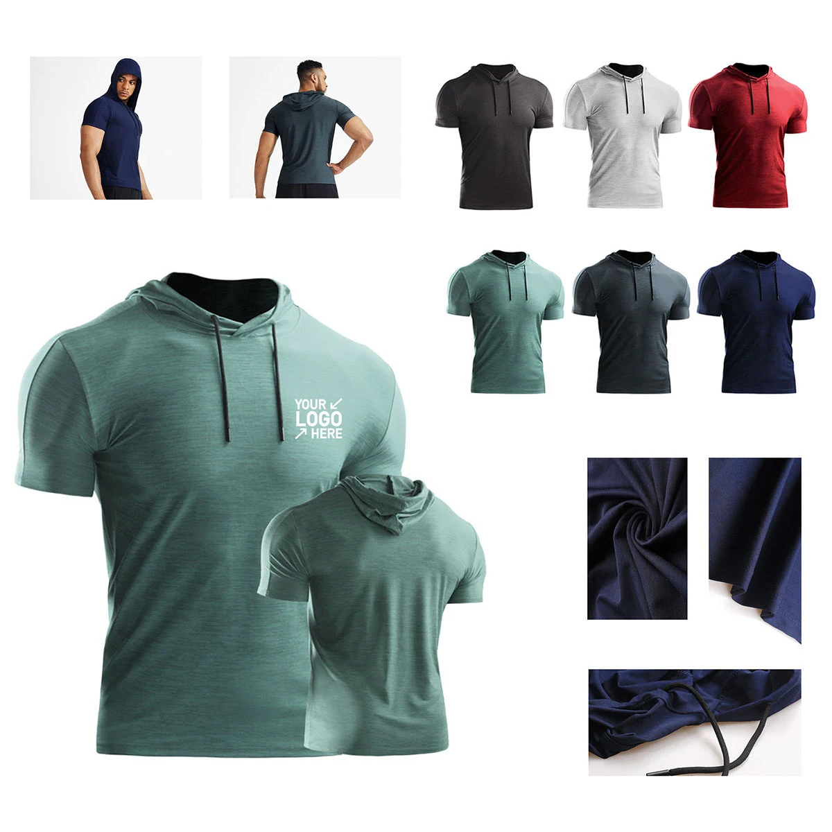 Short Sleeve Hoodie 1
