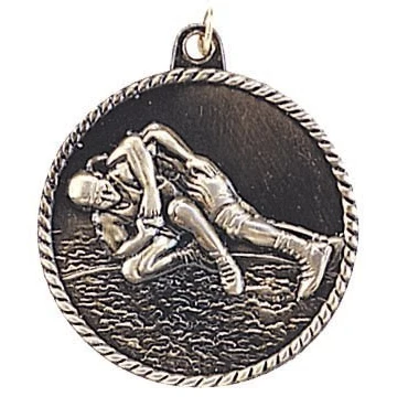 Wrestling High Relief Medal 1