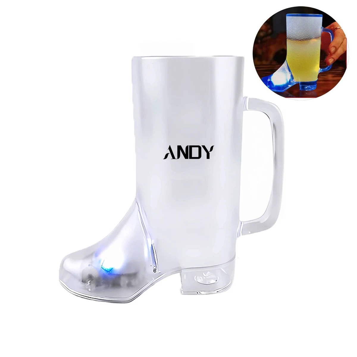 15Oz Plastic Light-Up Cowboy Boot Mug 1