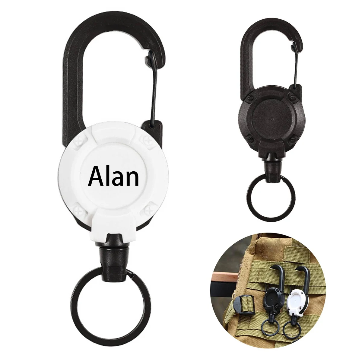 Retractable Keychain Wire Rope 1
