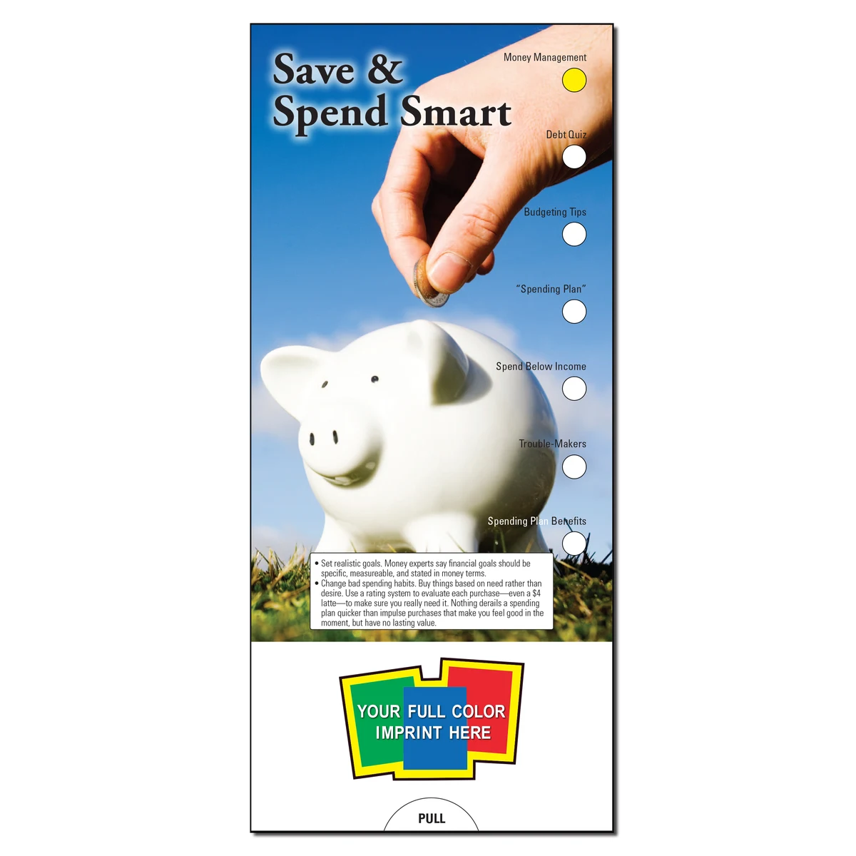 SLIDE CHART - Save & Spend Smart Slide Chart 1