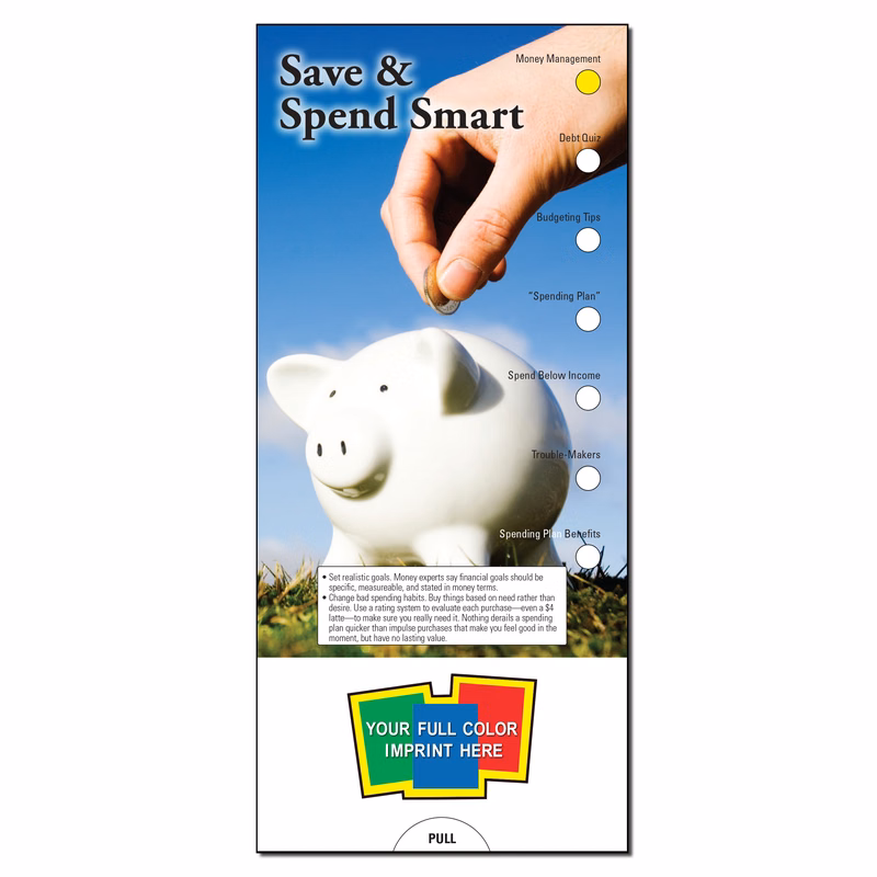 SLIDE CHART - Save & Spend Smart Slide Chart